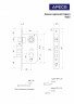 Замок врезной Apecs 1023/60-G