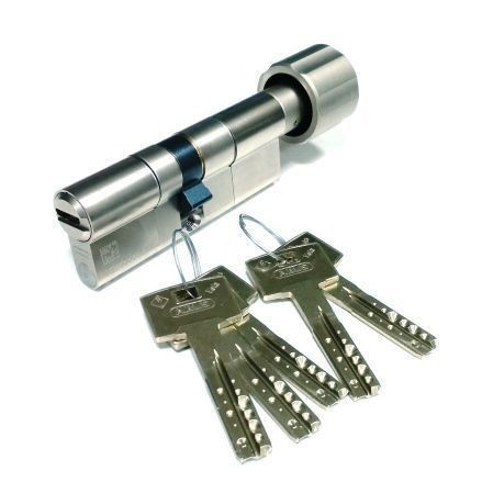 Механизм цилиндровый Abus Vela MX (Абус Вела) 140мм (70*70) никель, кл/верт
