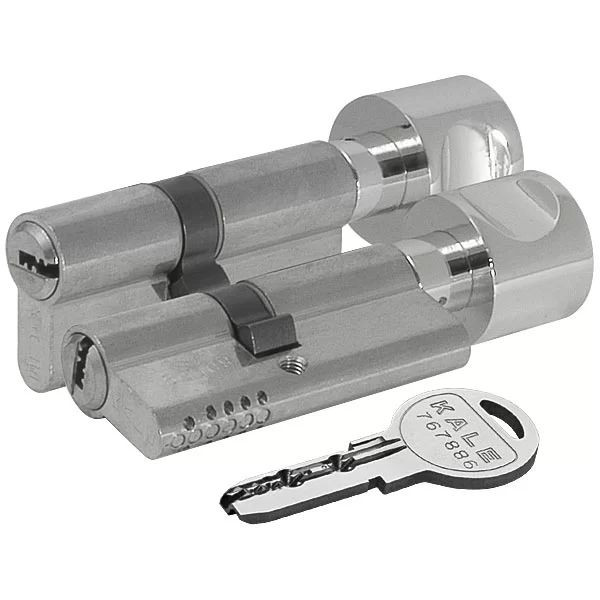 Механизм цилиндровый Kale-Kilit 164 OBS SCE/100 (50*50) никель, кл/верт