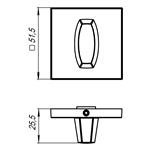 Фиксатор Armadillo (Армадилло) WC-BOLT BK6 USS BL-26 (черный)