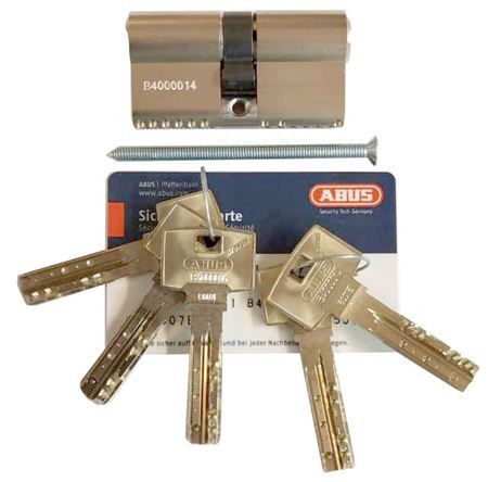 Механизм цилиндровый Abus Bravus 4000 MX (Абус) 60 мм (30*30) никель, кл/ключ