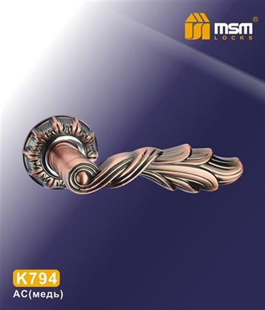 Ручки раздельные MSM K794 AС (медь) на круглом основании