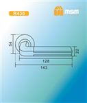 Ручки раздельные MSM R430 SB/BW ( Матовая латунь/Светлое дерево) на круглом основании