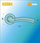 Ручки раздельные MSM R412 MBR (Матовый коричневый) на круглом основании