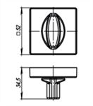 Фиксатор Armadillo (Армадилло) WC-BOLT BK6 USQ BB-17 (коричневая бронза)