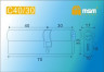 Цилиндровый механизм Msm C70 PB 40*30 (латунь) перфо