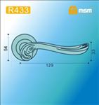 Ручки раздельные MSM R433 SN  (Матовый никель) на круглом основании