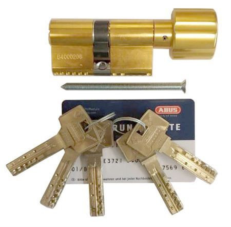 Механизм цилиндровый Abus Bravus 4000 MX (Абус) 65 мм (35*30) латунь, кл/вертушка