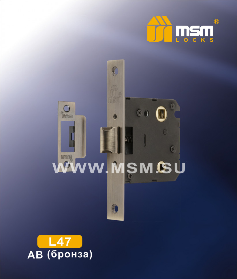 Механизм врезной Сантехнический MSM L47AB (бронза)
