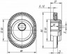 Броненакладка на цилиндр Armadillo ET/ATC-Protector 1CL-25 CP (хром)