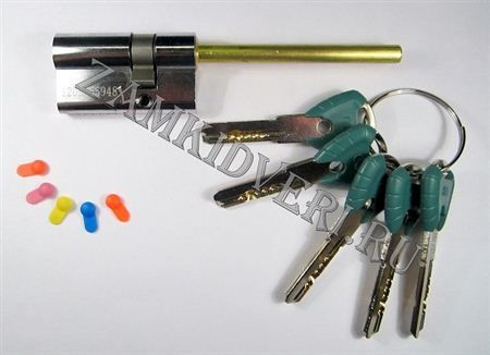 Механизм цилиндровый Crit P-238 60 мм (35*25Ш) кл/шток (хром)