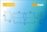 Цилиндровый механизм Msm CW60 PB 30*30 кл-верт (латунь) перфо
