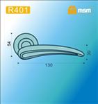Ручки раздельные MSM R401 SN/CP (Матовый никель/Хром) на круглом основании