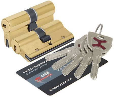 Механизм цилиндровый Cisa AP4-S 35*55 кл/кл (латунь)