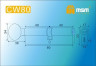 Цилиндровый механизм Msm CW80 PB 40*40 кл-верт (латунь) перфо