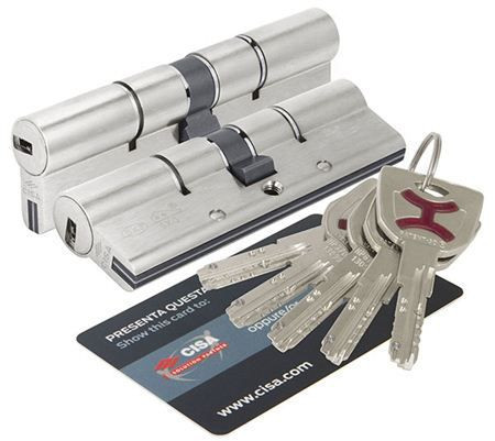 Механизм цилиндровый Cisa AP4-S 35*65 кл/кл (никель)