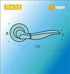 Ручки раздельные MSM R403 SB/PB ( Матовая латунь/Полированная латунь) на круглом основании