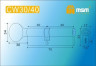 Цилиндровый механизм Msm CW70 SN 30*40 кл-верт (матовый никель) перфо